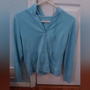 blue zip up jacket XL